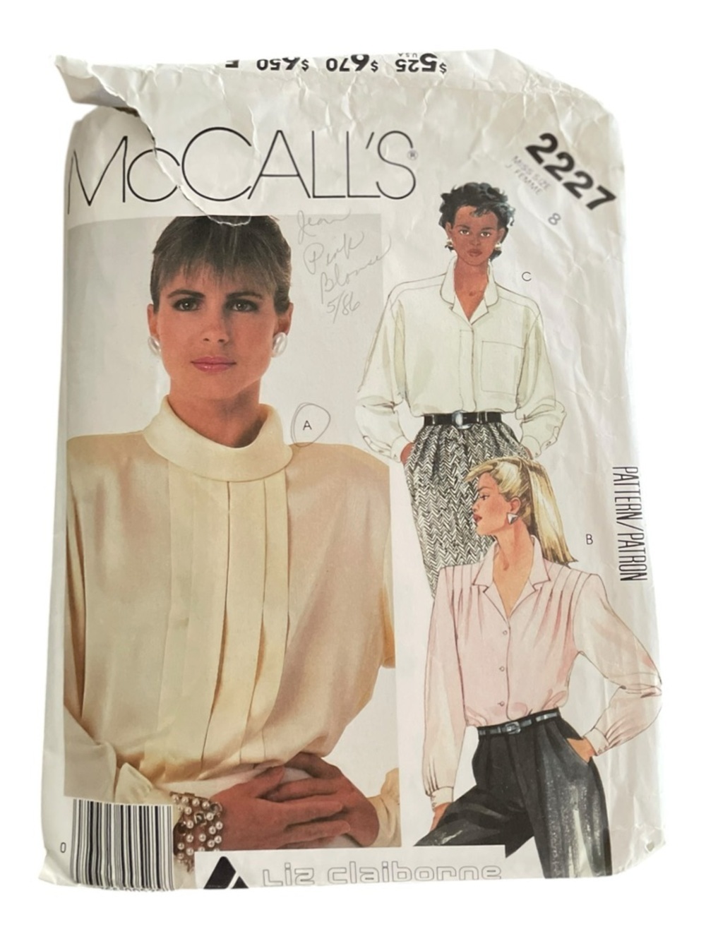 Five Vintage McCall's & Butterick Sewing Patterns Women’s Classic Blouses. - Picture 12 of 15